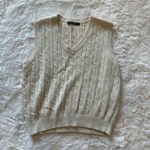 Cream Brandy SweaterVest